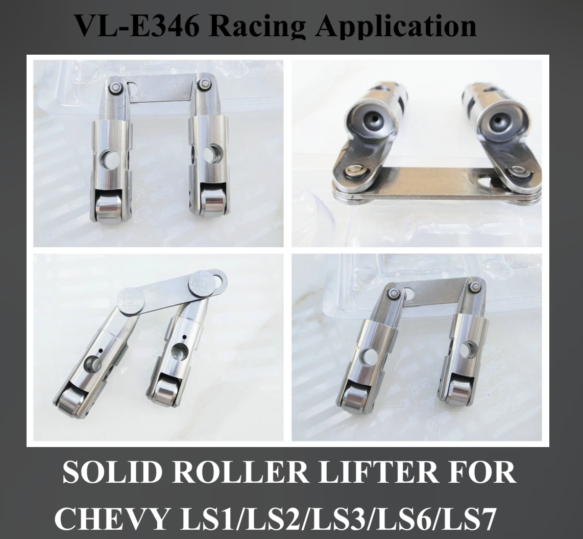 Poussoir à rouleaux solides Elite Racer VL-E346 pour Chevy LS1/LS2/LS3/LS6/LS7
