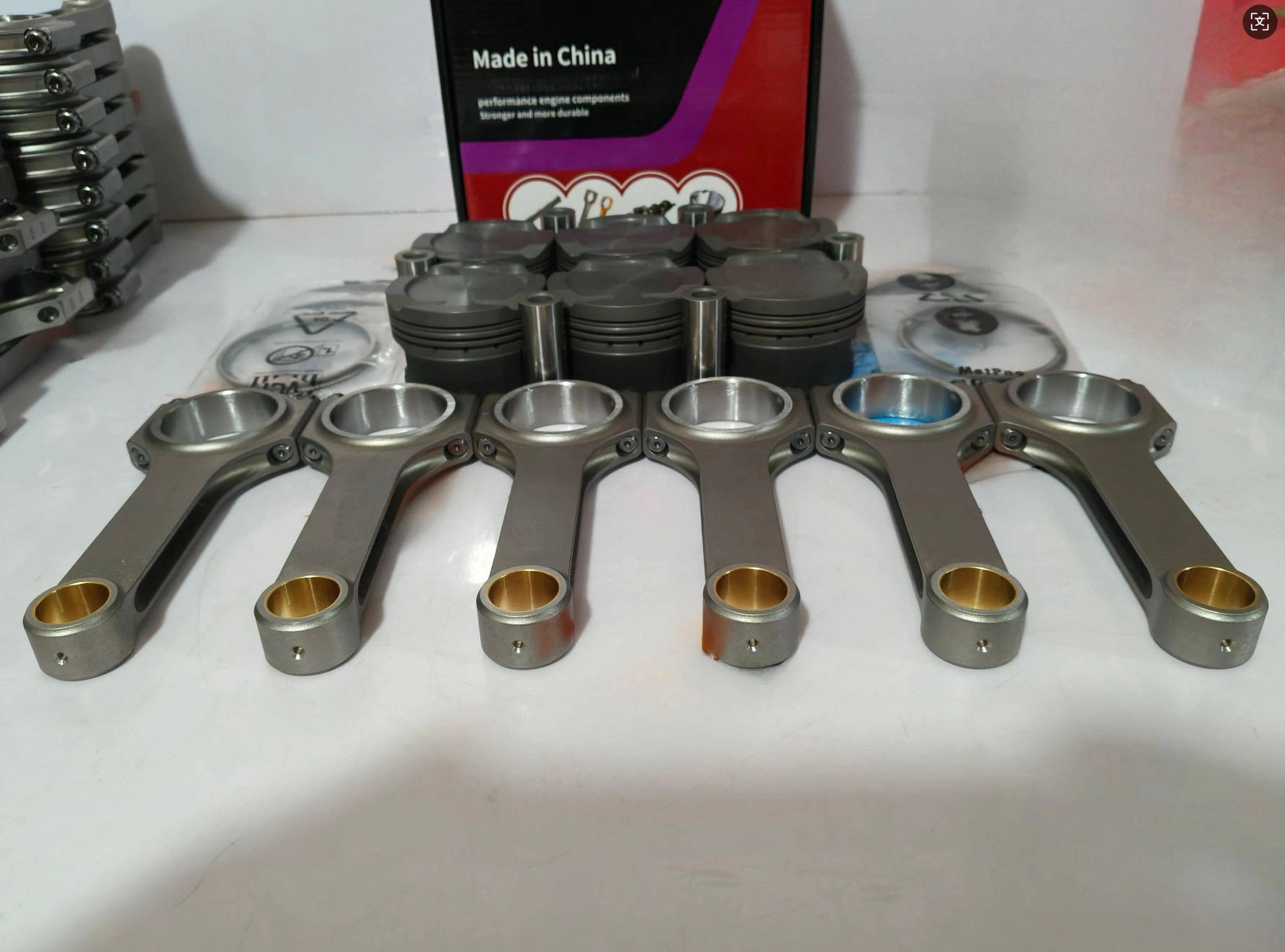 The high-performance piston and connecting rod modification of the BMW B58B30 engine