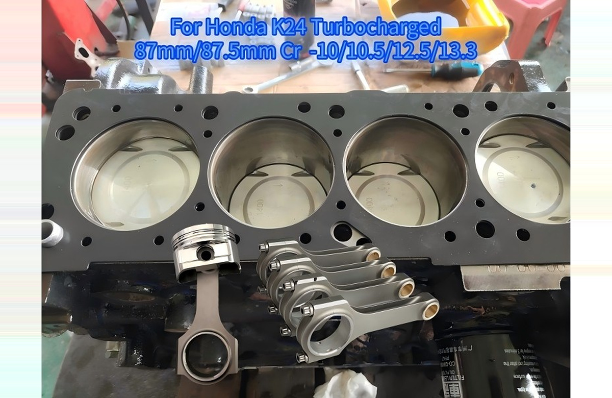 Racing Piston Rod For Honda K20/K20A, K24 2.0/2.4L H22, F23, D16,(turbocharged) performance use