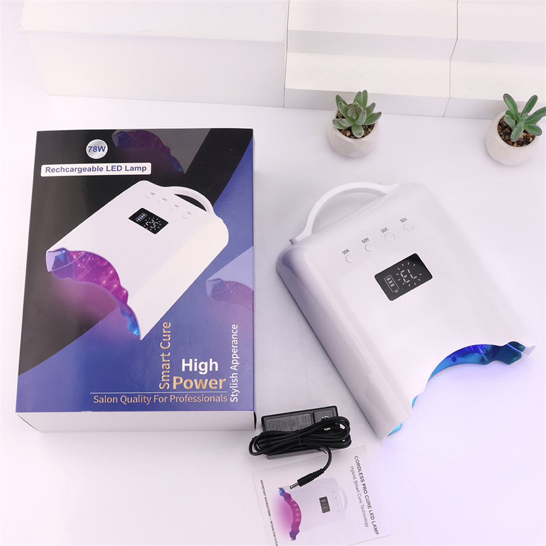 SN471 Cordless 78W UV LED Nail Lamp Rechargeable Nail Dryer Machine (8)