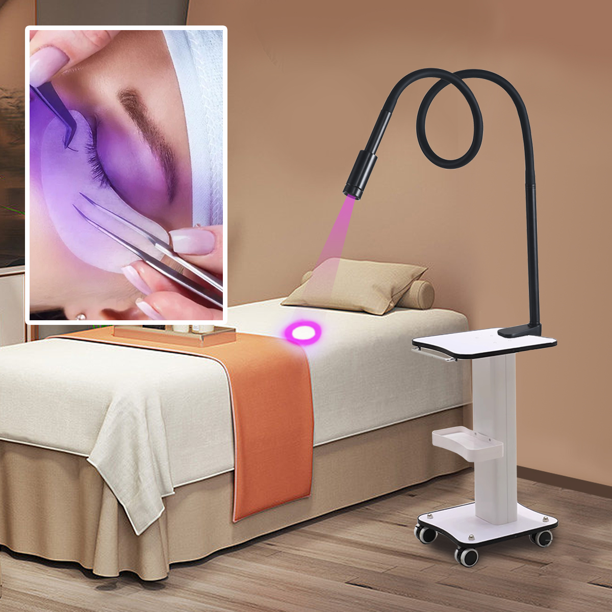Professional UV Lash Lamp Curing Lash Eyelash Led Light Lamp for Lash Extensions (6)