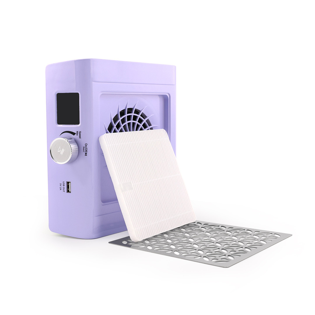SN322 Nail Dust Collector with Reusable Filter Powerful Vacuum Fan Vent Dust Collector Extractor for Manicure Acrylic Gel Nail Polish (10)