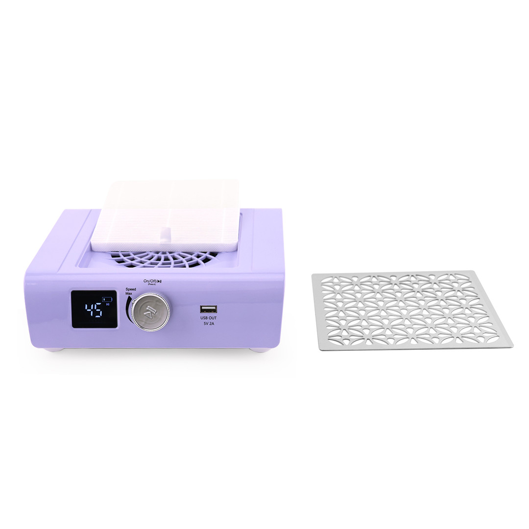 SN322 Nail Dust Collector with Reusable Filter Powerful Vacuum Fan Vent Dust Collector Extractor for Manicure Acrylic Gel Nail Polish (9)