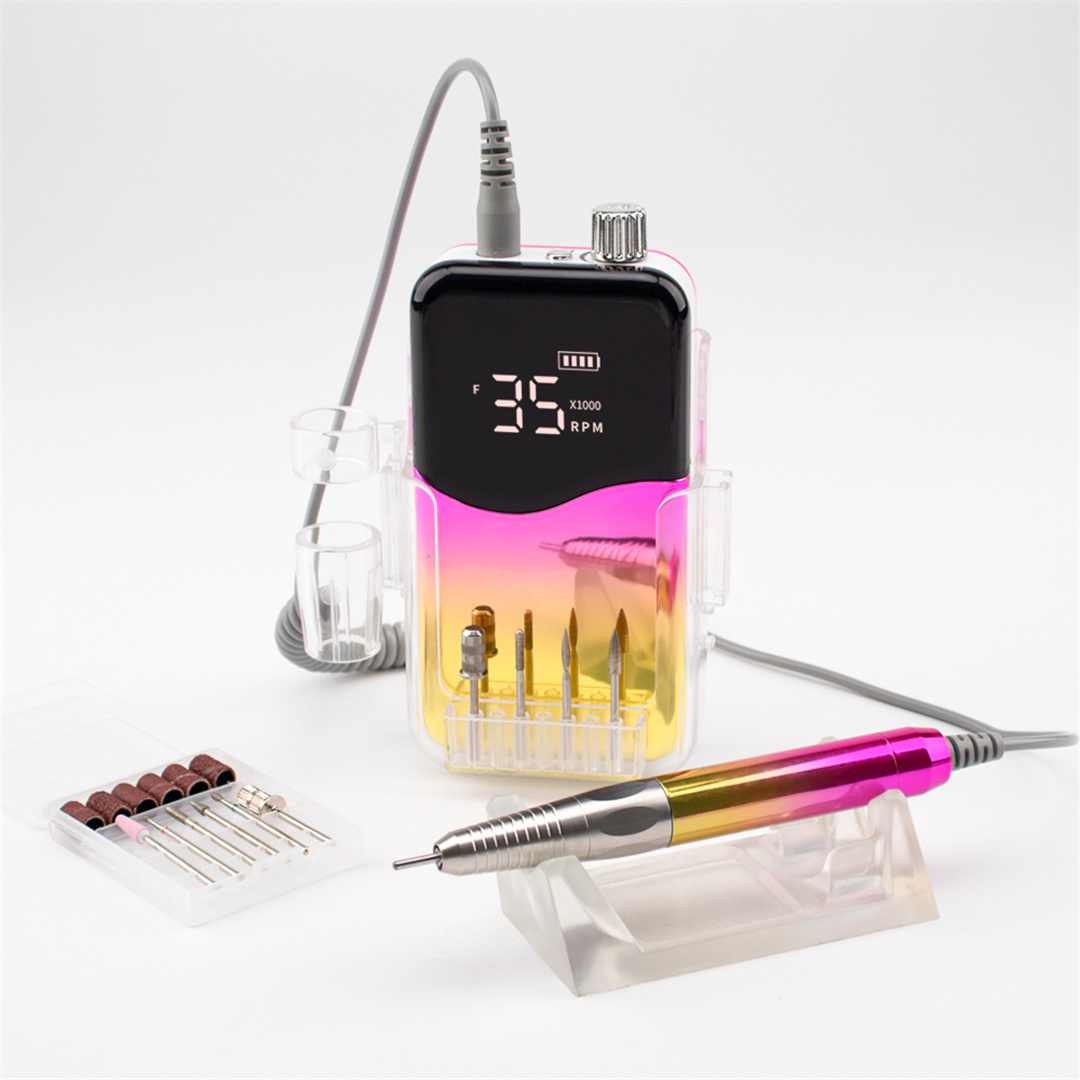 SN358S Professional Brushless Nail Drill Machine Portable Cordless Rechargeable 35000 RPM Manicure E File