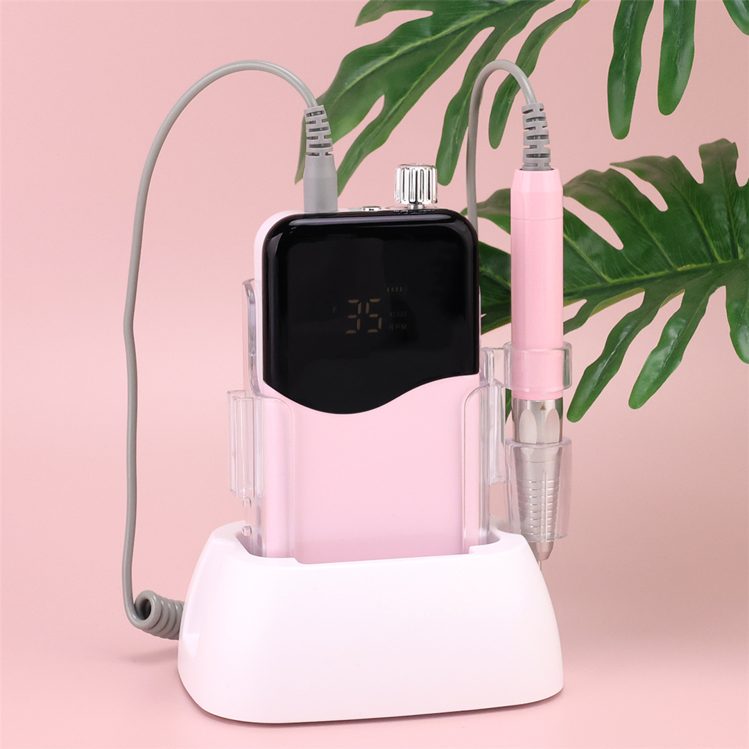 SN358S Professional Brushless Nail Drill Machine Portable Cordless Rechargeable 35000 RPM Manicure E File (4)