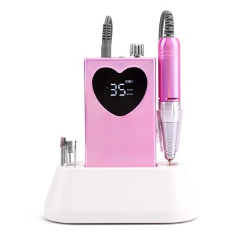 SN361 Carbide Motor 35000PRM Nail Drill Machine Heart Shape Manicure Pedicure Portable Remover Efile