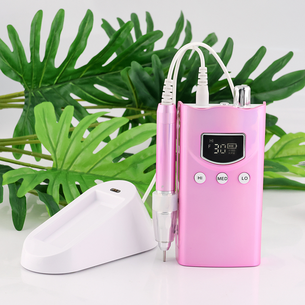 SN368S Portable Brushless Nail Drill with 3 Gears Speed 35000RPM Rechargeable Manicure Nail Drill
