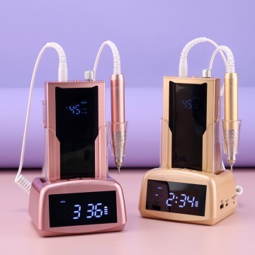 SN377S Professional Cordless Nail Drill 45000PRM E Drill Nails with Clock Base