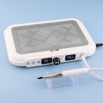 SN324 Dual Fan Nail Dust Collector with Nail Drill Efficient Portable Salon Clean-Up Tool