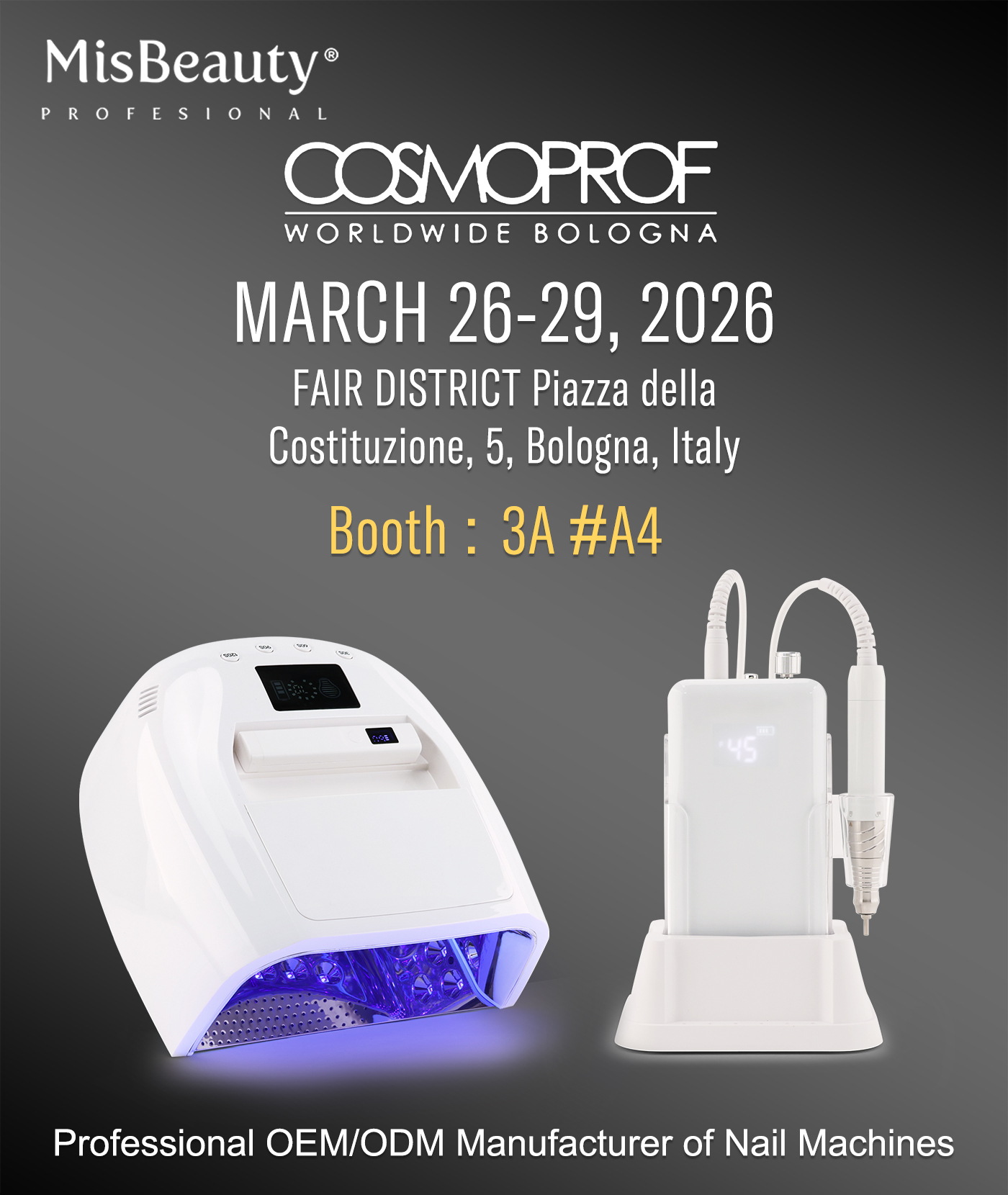 Join Us at Cosmoprof Bologna 2026: booth 3A A4