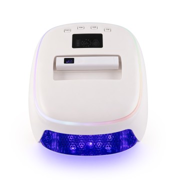 SN494 128W Cordless UV LED Nail Lamp with Detachable 9W Flash Cure Handheld Light