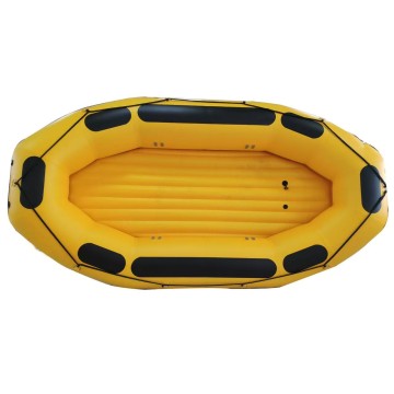 ILife 380cm (12.5ft) Commercial Inflatable Whitewater Raft – High-Visibility Yellow River Boat
