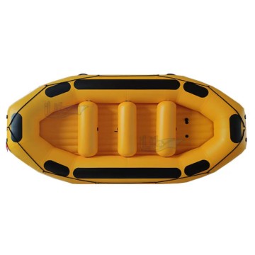 ILife 430cm (14ft) Heavy-Duty Inflatable Whitewater Raft – 10-12 Person Commercial Yellow Expedition Boat