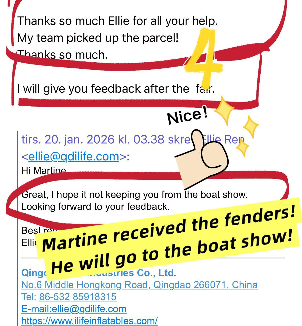 Professional Yacht Fenders Delivered on Time for Major Boat Show: A Customer Success Story