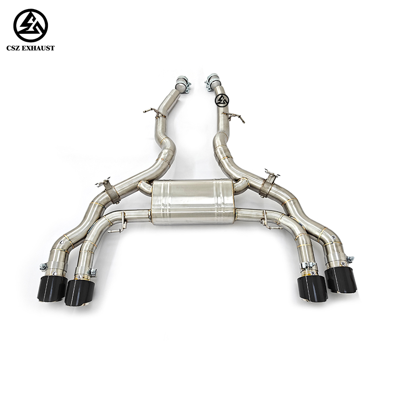 BMW F97 X3M S58 3.0T Axle back pipe with Valved Muffler