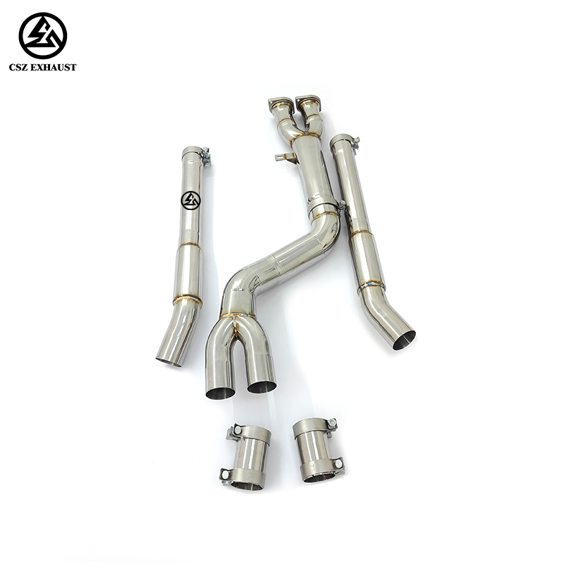 BMW F97 X3M S58 3.0T 89mm Single Pipe Mid-Pipe Exhaust Sy...
