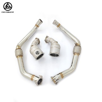 Porsche Panamera 971 2.9T Front Exhaust Pipe with Flexibl...