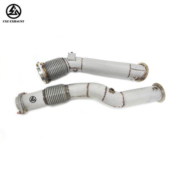BMW X3M F97 Straight Downpipe without OPF Stainless Steel...
