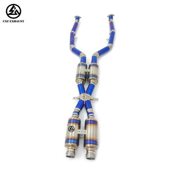 BMW E92 M3 E93 M3 Titanium Mid-Pipe with Four Resonators ...