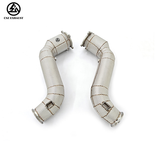 McLaren 720s 4.0T Downpipes with Heat Shield Stainless Steel Exhaust System