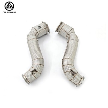 McLaren 720s 4.0T Downpipes with Heat Shield Stainless St...