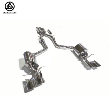 Mercedes-Benz C63 AMG W204 6.2L Catback Stainless Steel V...