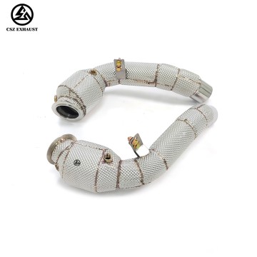 BMW M5 F10/M6 F06 F12 F13 4.4TT Catted Downpipe with Heat...