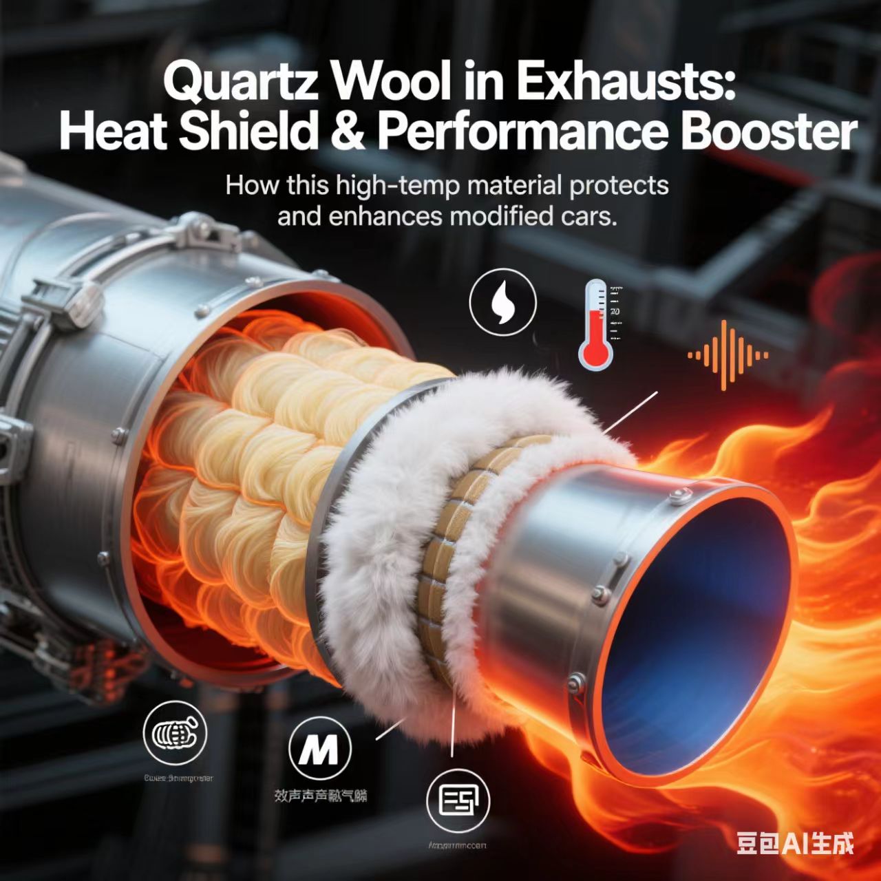 The Role of Quartz Cotton in Customized Exhaust Pipes