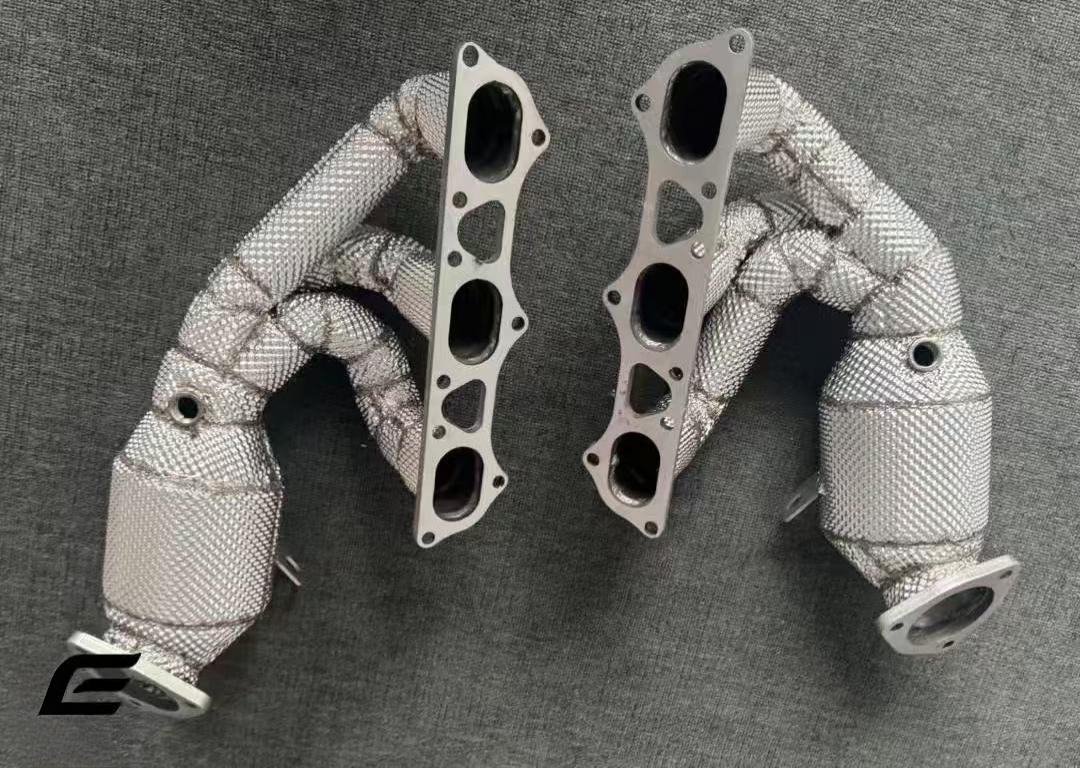 Built Porsche 718 GT4 RS Exhaust Manifold: Molding from OEM Manifold