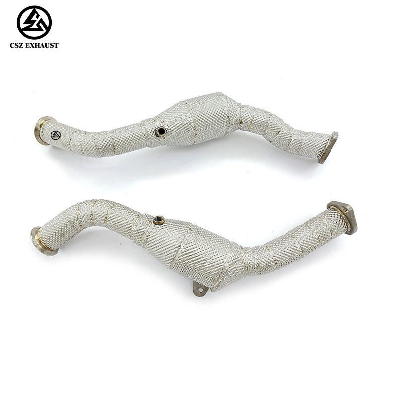 Infiniti Q50 Q60 3.0T Catted Downpipe With Heat Shield