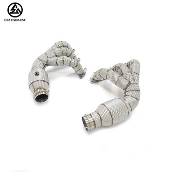 Porsche 911 991.2 GT3/GT3 RS 4.0L Catted Manifold with He...