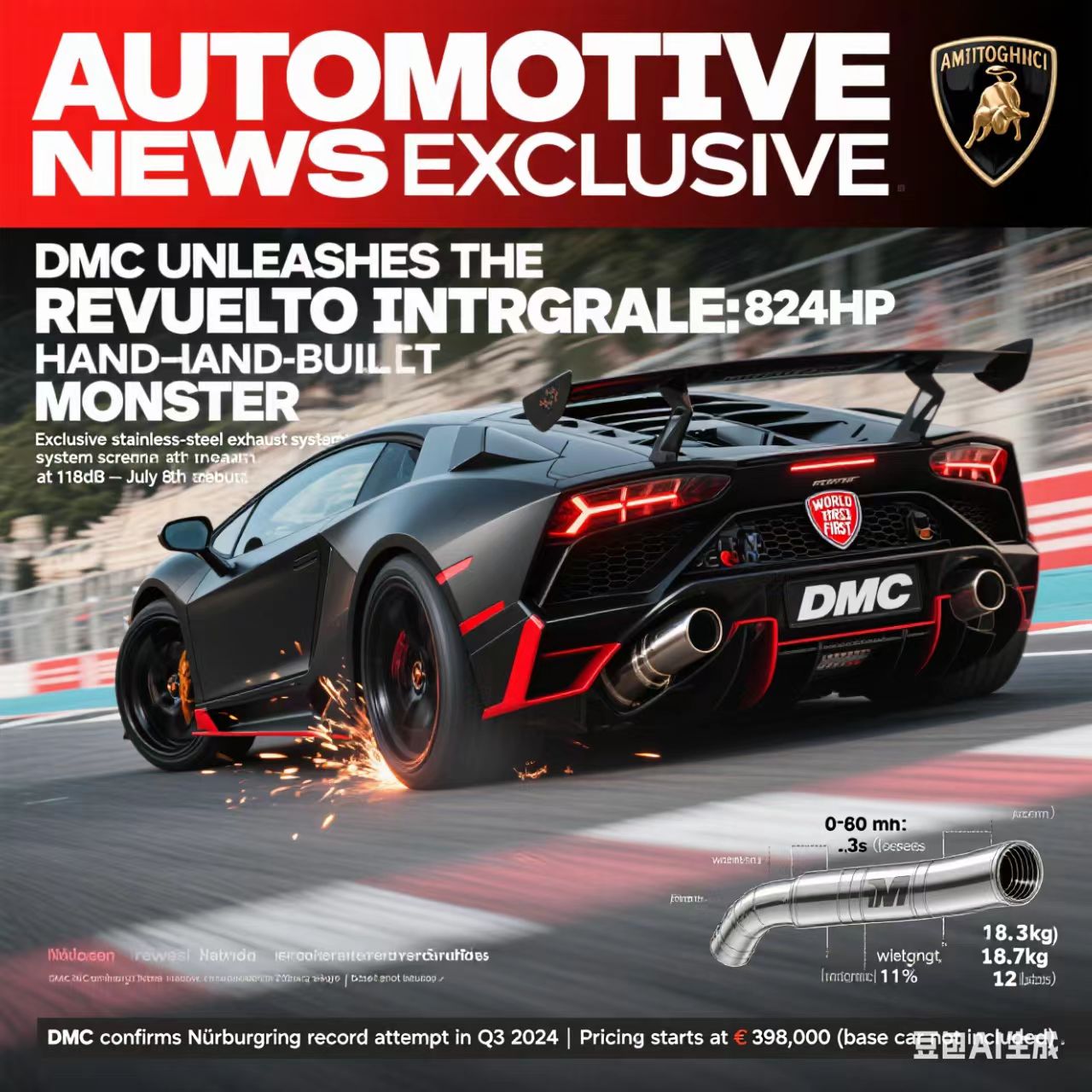 German Tuner DMC Unleashes the Lamborghini Revuelto Integrale: A New Level of Performance and Style