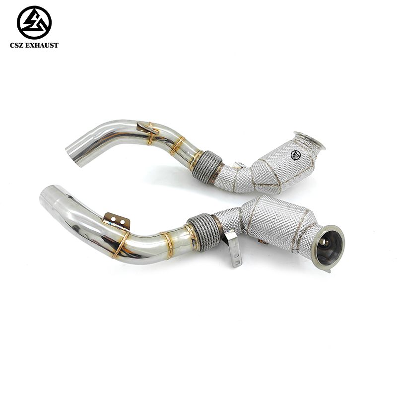 BMW N62 550i 650i 750i F85 X5M X6M 4.4T Catted Downpipe