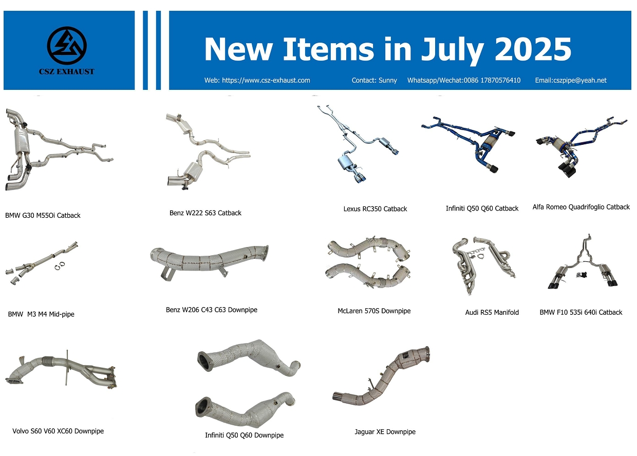 New Cars Exhaust System in July 2025​