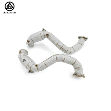 Aston Martin Vantage DB11 4.0TT V8 Catted Downpipe with H...