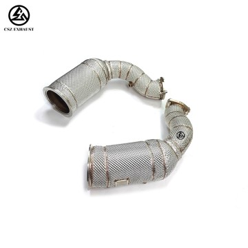 Audi SQ8 RSQ8 4.0T Catted Downpipe Stainless Steel Car Ex...