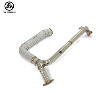 Porsche 718 Boxster Cayman Straight Downpipe With Heat Sh...