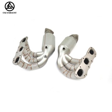 Porsche 911 991.1 997.2 3.4L 3.8L Catted Manifold with He...