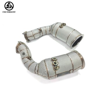 Lamborghini URUS Catted Downpie with Heat Wrap Exhaust He...