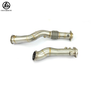 BMW M2 G87 M3 G80 M4 G82 Straight Downpipe 3.5"-3" TIG We...