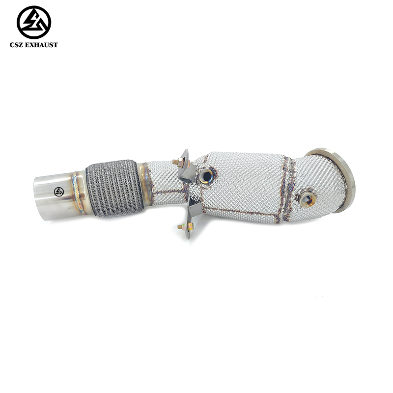 BMW G30 525i 528i 530i 540i 3.0T B58 Catted Downpipe with Heat Shield Exhaust System