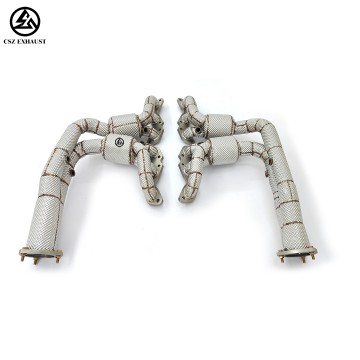 Aston Martin DB9/Rapide V12 6.0L Catted Manifolds with He...