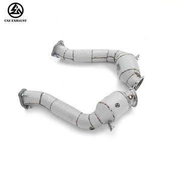 Porsche Cayenne 958 958.1 958.2 Turbo Catted Downpipe Wit...