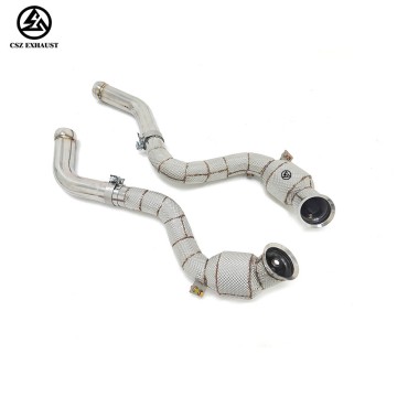 Mercedes-Benz C63 W205 GLC63 AMG M177 4.0T Catted Downpipe with Heat Shield