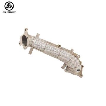 Honda Civic Type R FL5 2.0T Ss304 Straight Downpipe with Heat Shield Exhaust Pipe