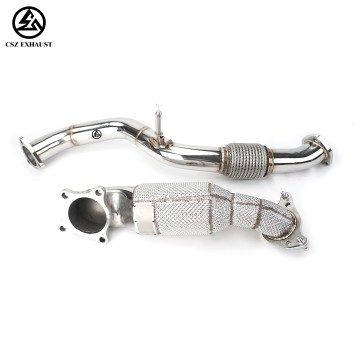 Honda Civic X Type R FK8 2.0T Catted Downpipe with Heat Shield Exhaust System