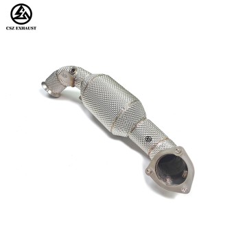 BMW Mini Cooper S R56 1.6T Catted Downpipe With Heat Shield Header Exhaust System