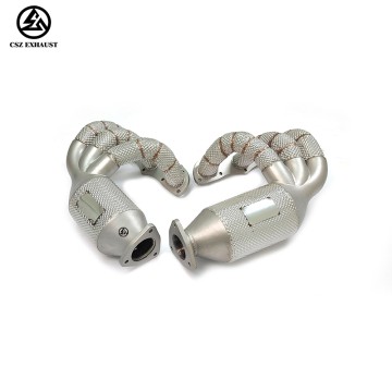 Porsche 991 991.1 3.4L 3.8L 997 997.1 997.2 3.6L 3.8L Catted Manifold with Heat Shield Header Exhaust