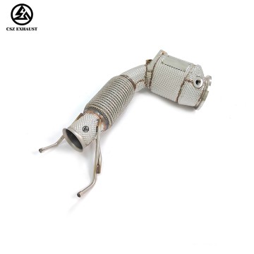BMW MINI Cooper F56 X1 2.0T Catted Downpipe With Heat Shield Exhaust