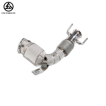 BMW X1 Mini 120i 125i 2.0T Catted Downpipe With Heat Shield Exhaust Pipes